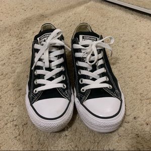 Just as NEW black low top Converse